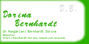 dorina bernhardt business card